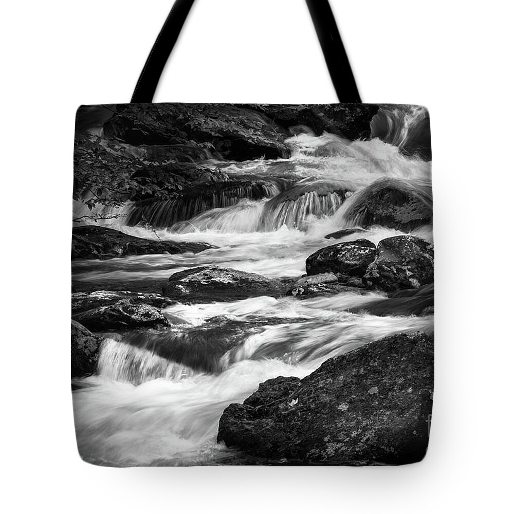 Middle Prong River Tote Bag featuring the photograph Middle Prong River by Doug Sturgess