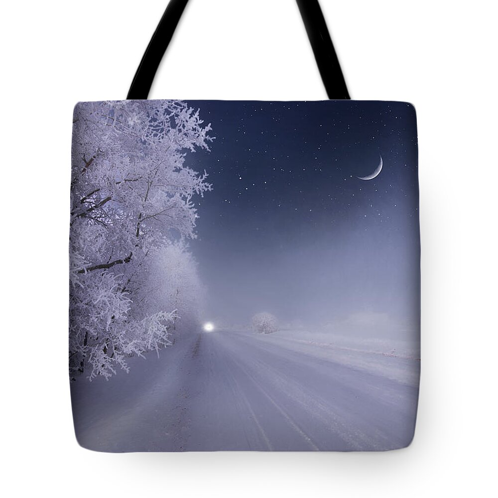Landscape Tote Bag featuring the photograph Midnight on the Prairie by Dan Jurak
