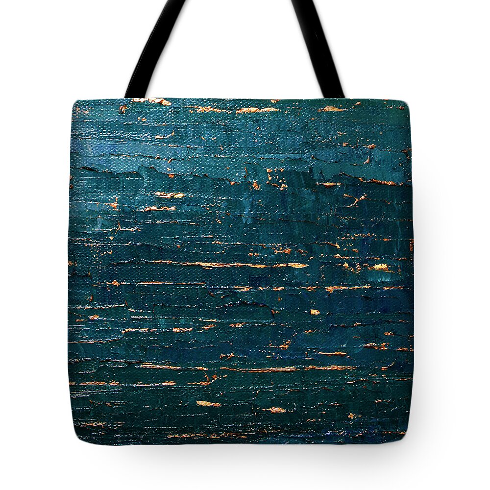 Ocean Tote Bag featuring the painting Midnight Water by Linda Bailey