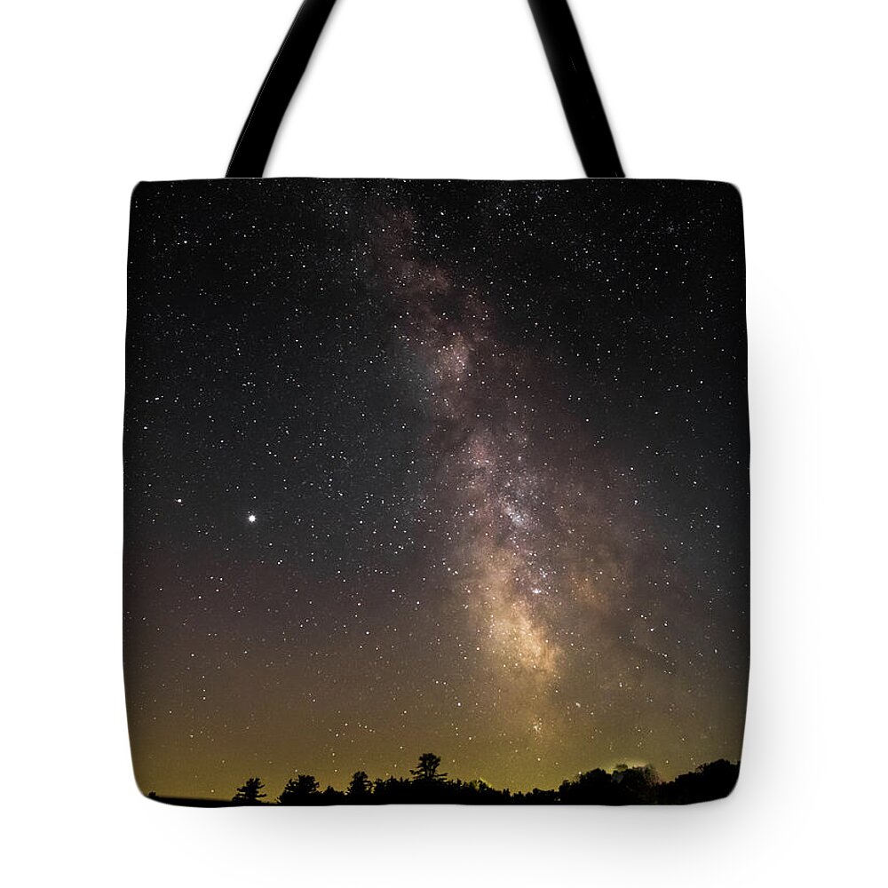 Galaxy Tote Bag featuring the photograph Milky Way June 2020 - 2 by Amelia Pearn