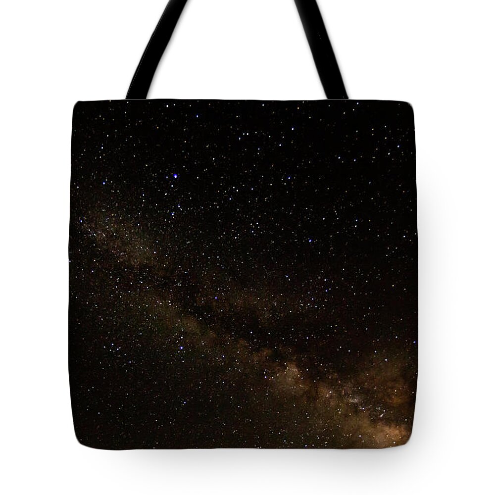 Milky Way Tote Bag featuring the photograph Milky Way over Amboy by Dan Norton