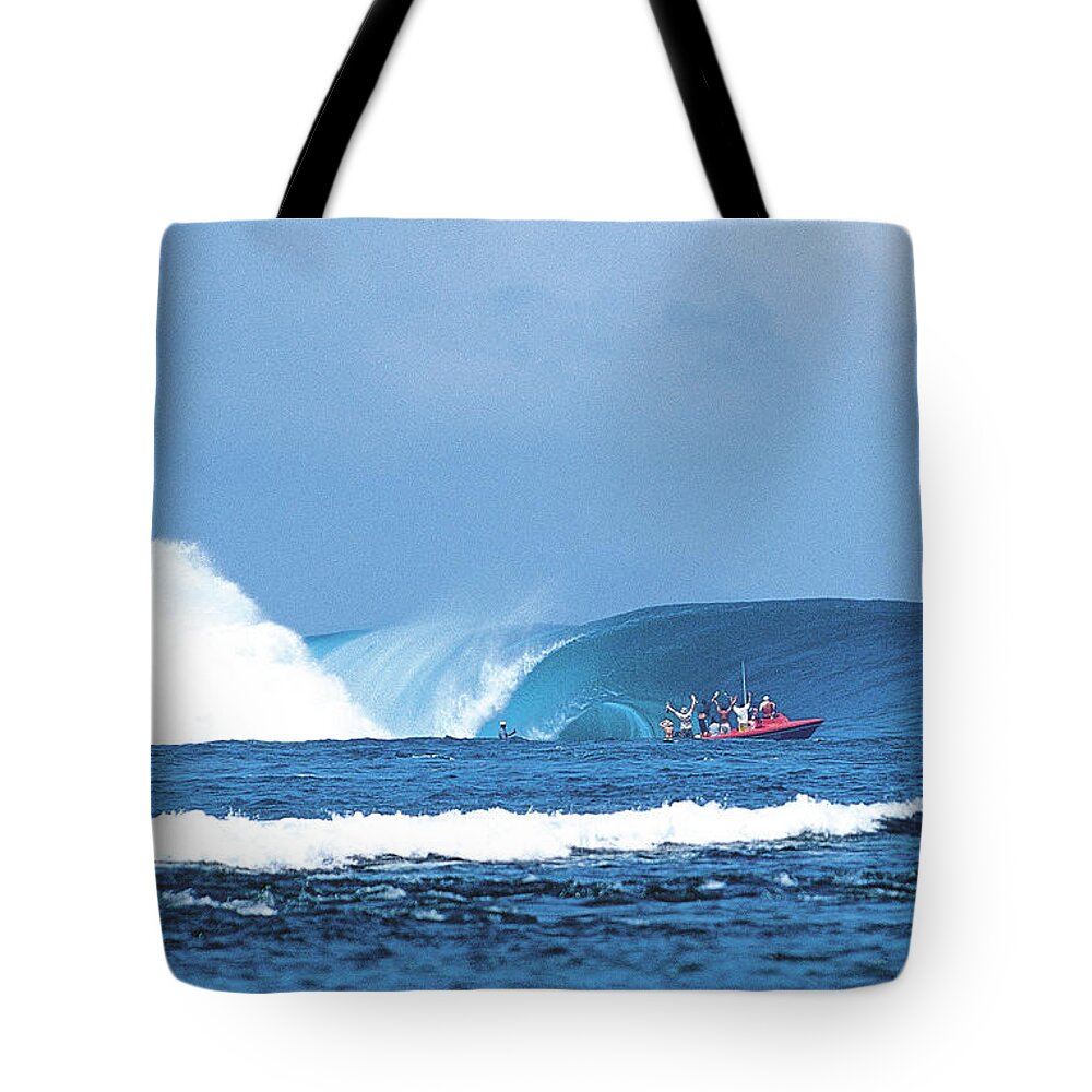 Surf Tote Bag featuring the photograph Millennium Wave by Sean Davey