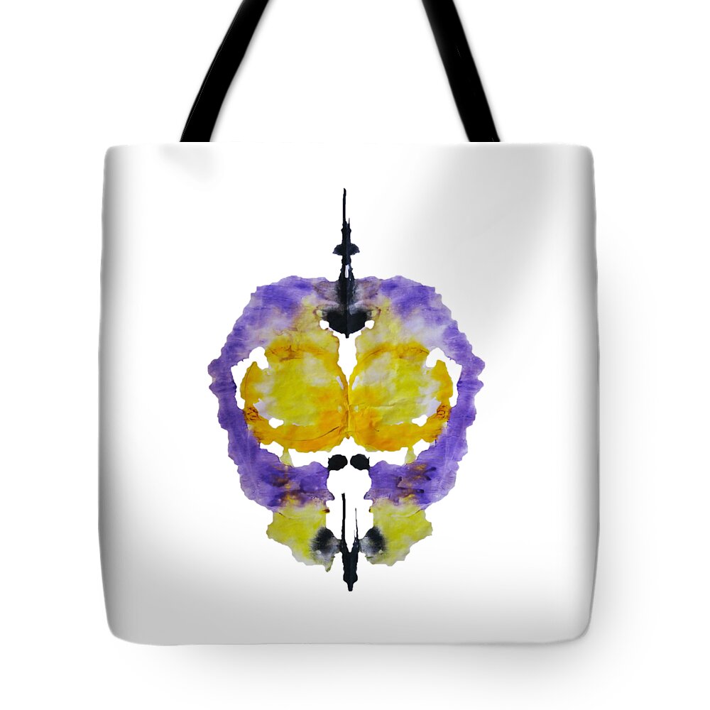 Purple Tote Bag featuring the painting Mind Blown Being by Stephenie Zagorski