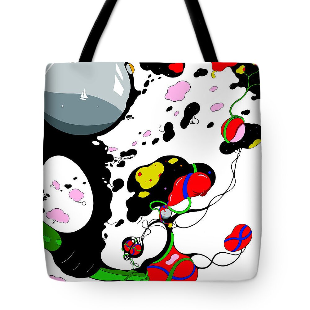 Turth Tote Bag featuring the digital art Mind Funk by Craig Tilley