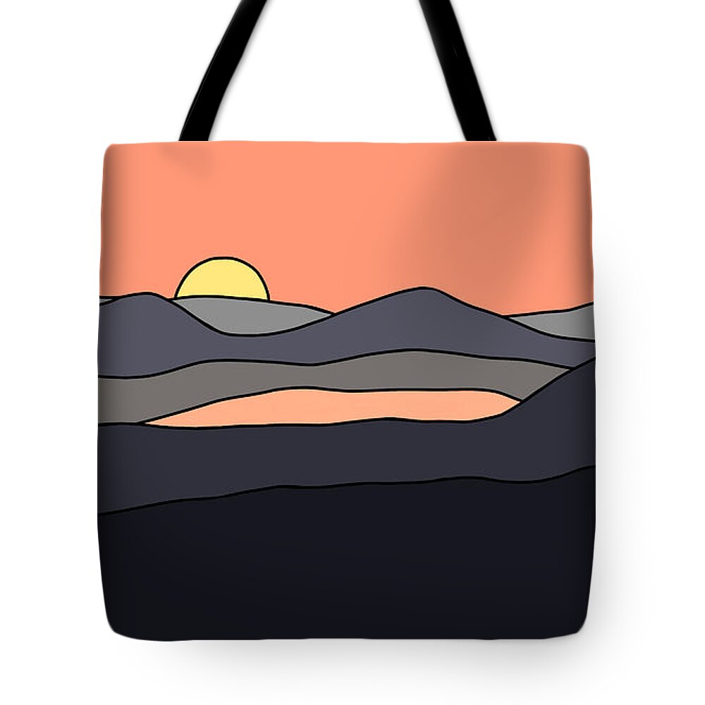 Minimalist Art Tote Bag Shoulder Bags Handbags Horizontal for