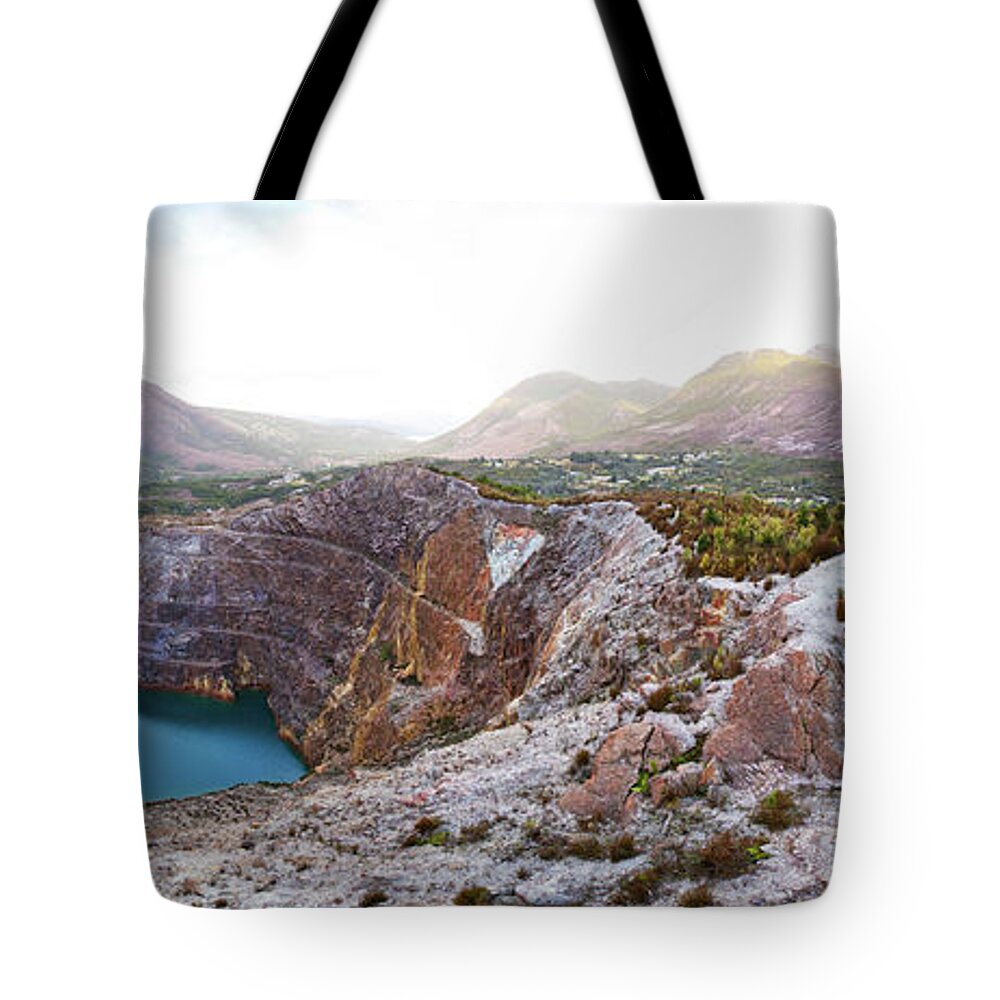 Queenstown West Coast Of Tasmania Australia Tote Bag featuring the photograph Mining Scars by Bill Robinson
