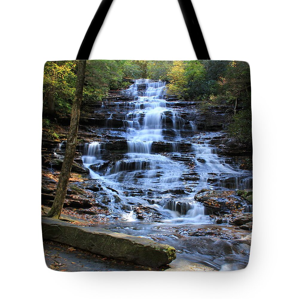 Waterfall Tote Bag featuring the photograph Minnehaha Falls 2 - Georgia by Richard Krebs