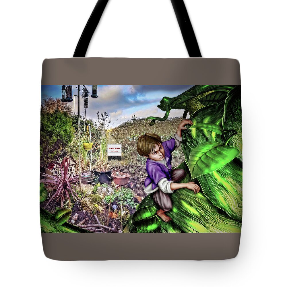 2d Tote Bag featuring the digital art Miracle Grow by Brian Wallace