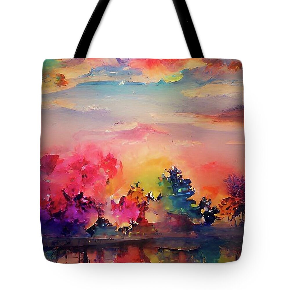  Tote Bag featuring the digital art Mirror by Rod Turner