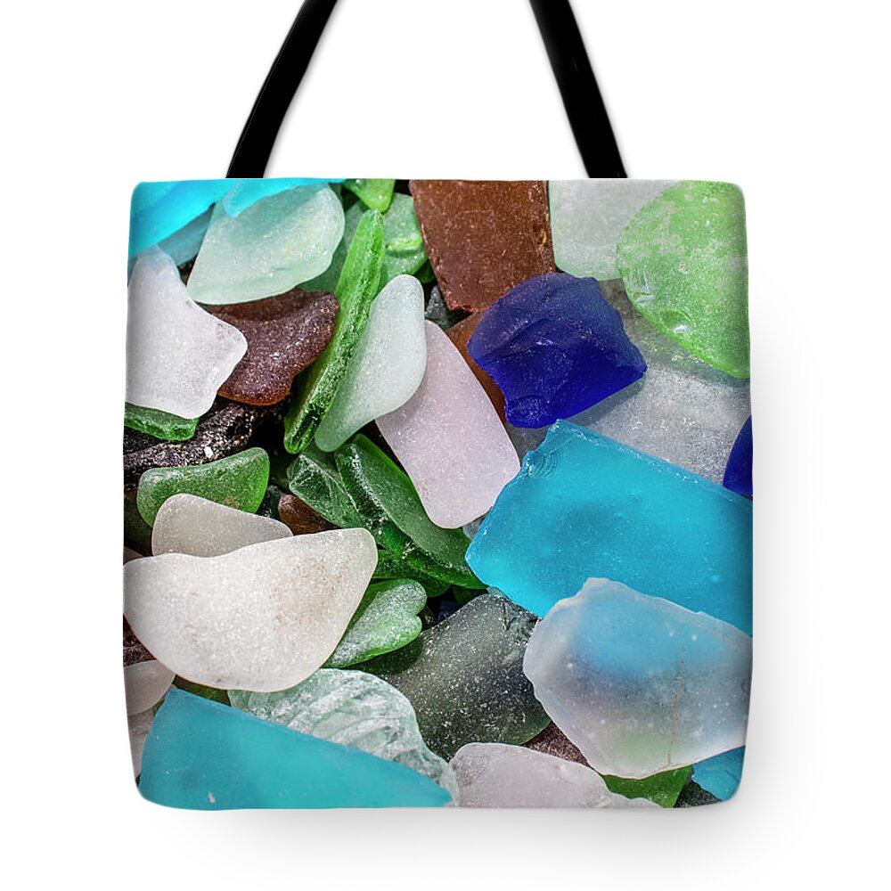 Sea Glass Tote Bag featuring the photograph Mixed Sea Glass by Blair Damson
