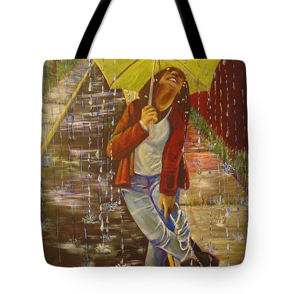 2021 Tote Bag featuring the painting Mmxxi by Saundra Johnson