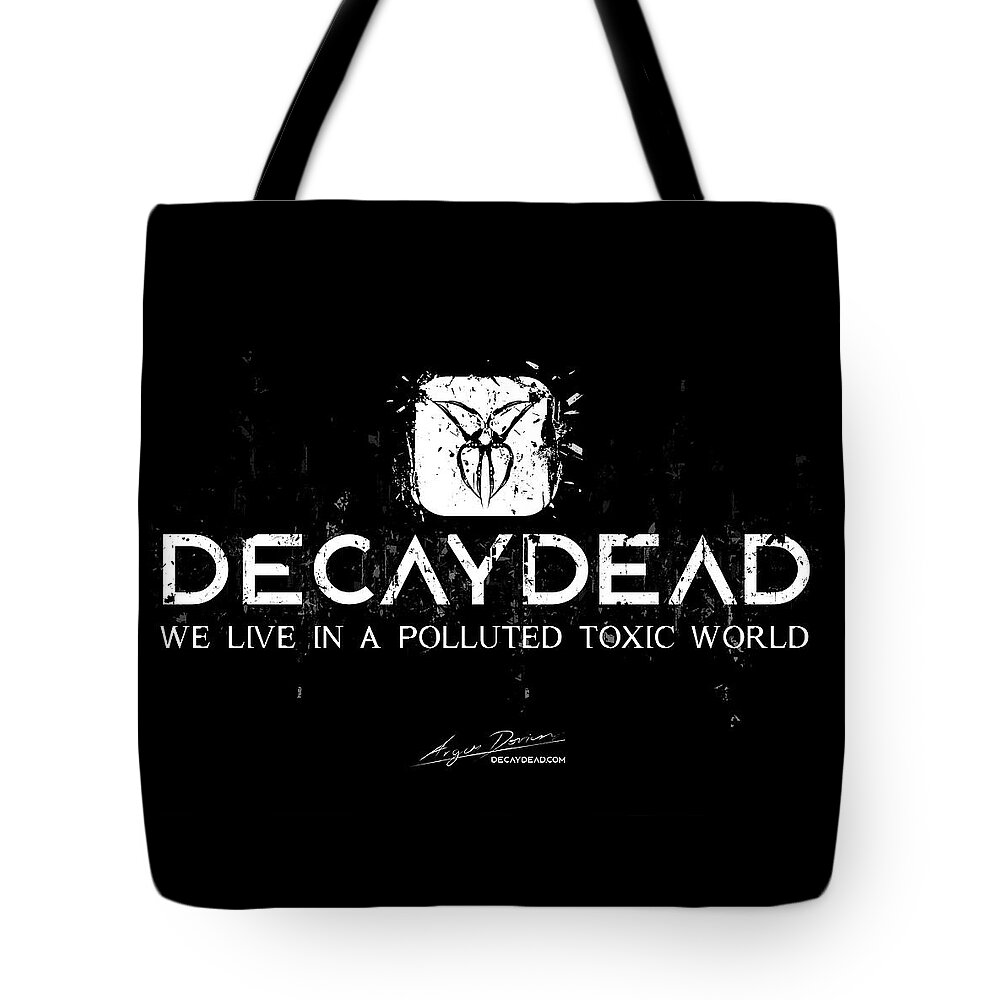 Logotype Tote Bag featuring the digital art Decaydead by Argus Dorian