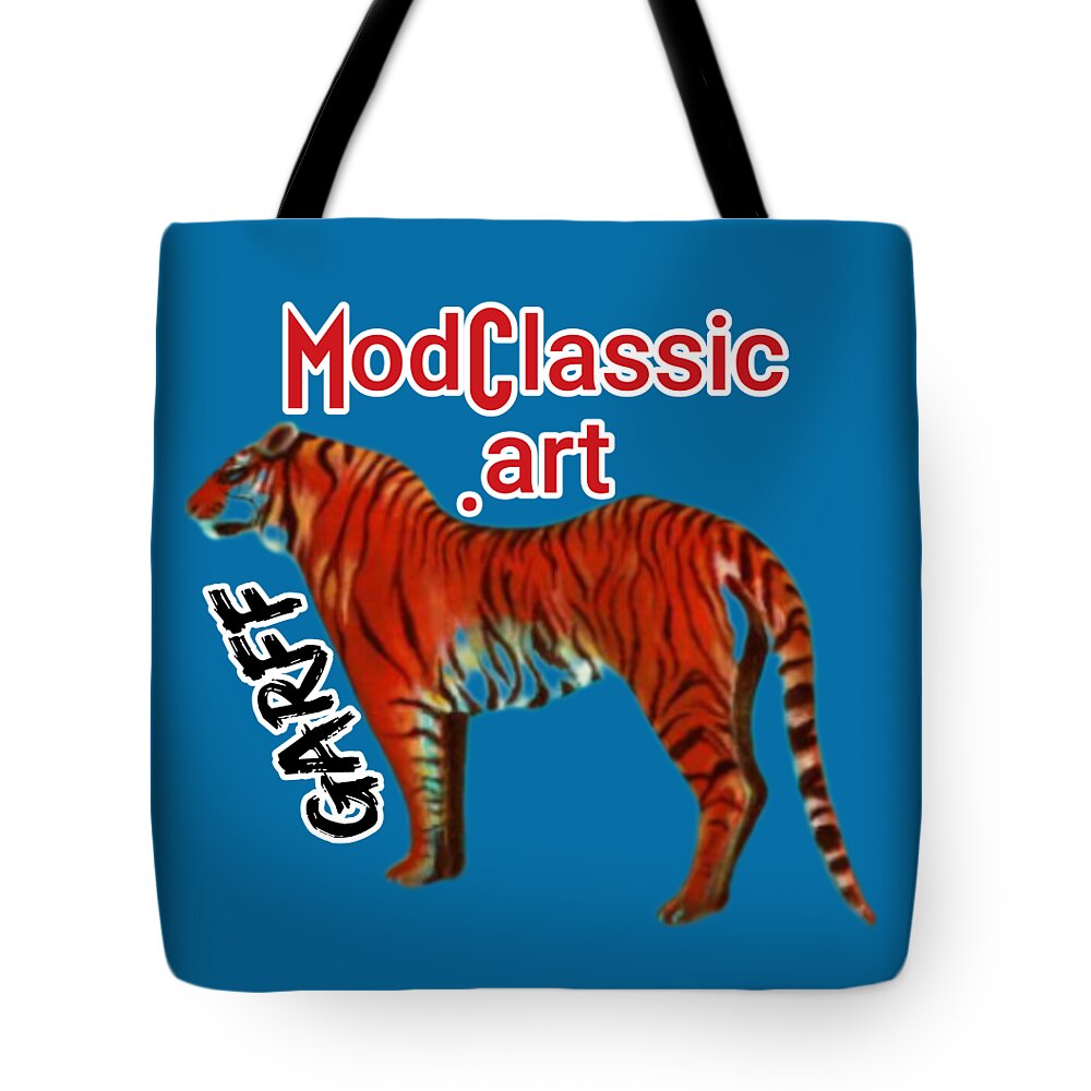 Tigers Tote Bag featuring the painting ModClassic Art Tiger by Enrico Garff