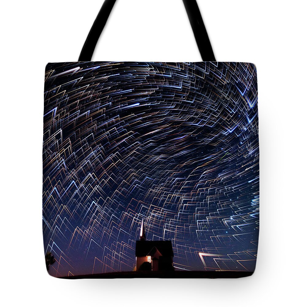 Starry Night Tote Bag featuring the photograph Modern Starry Night by Yoshiki Nakamura
