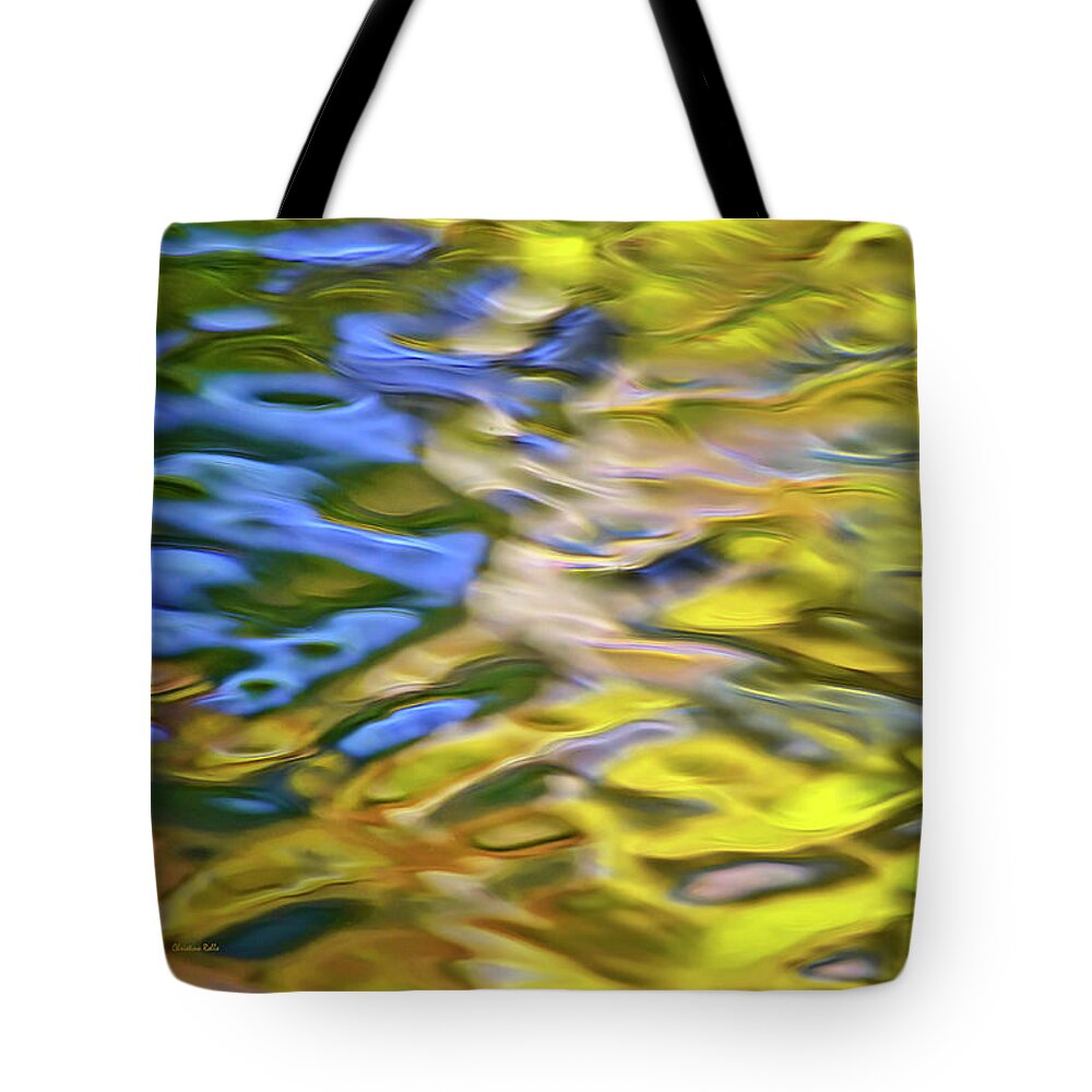 Abstract Tote Bag featuring the photograph Mojave Gold Mosaic Abstract Art by Christina Rollo