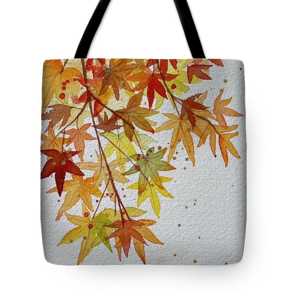 Japanese Maple Tote Bag featuring the painting Momiji by Kelly Miyuki Kimura
