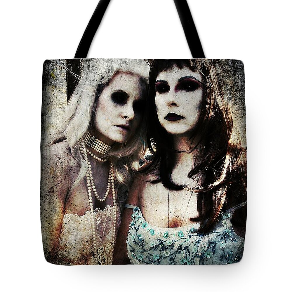 Dark Tote Bag featuring the digital art Monique and Ryli 1 by Mark Baranowski