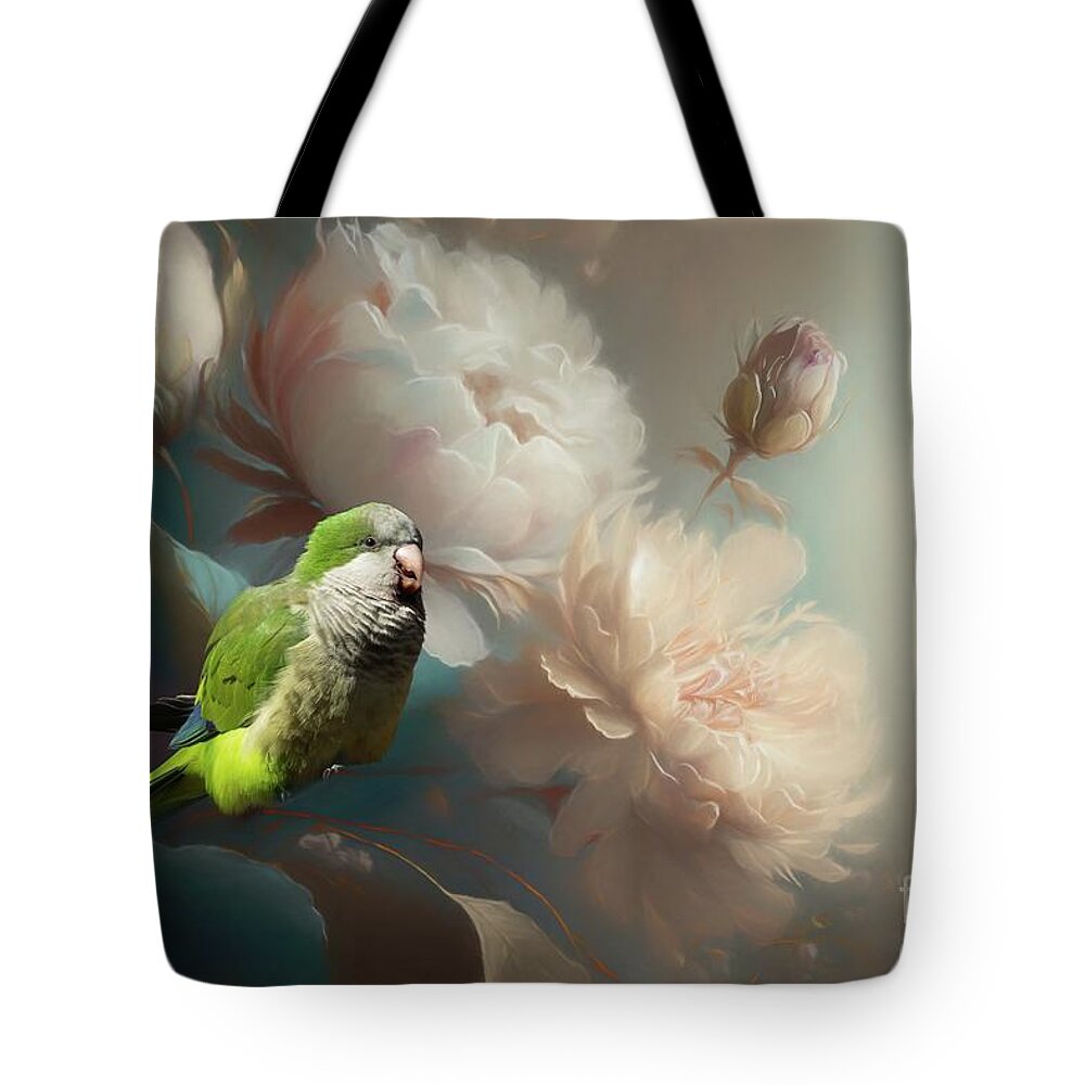 Quaker Parrot Tote Bags