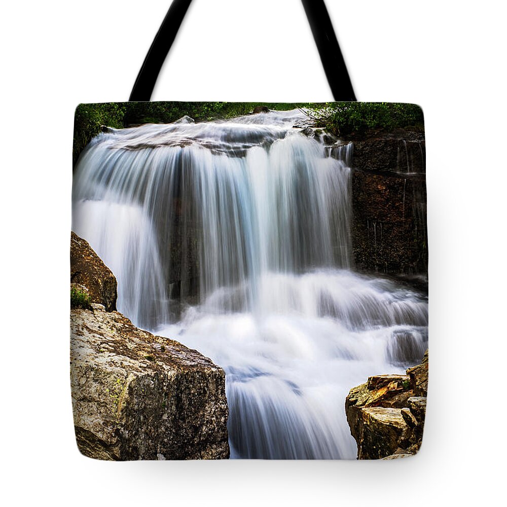 Monte Cristo Creek Falls Tote Bag featuring the photograph Monte Cristo Creek Falls 2 by Bitter Buffalo Photography
