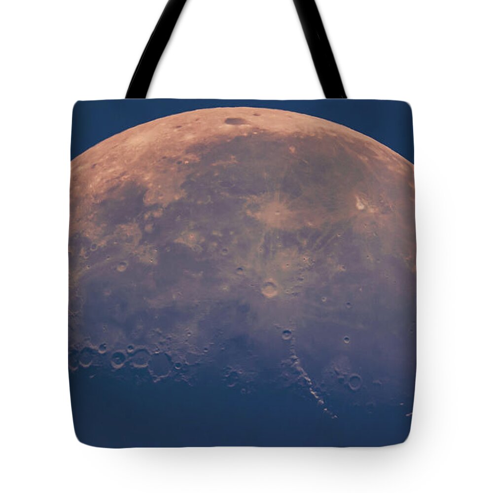 Moon Shot Tote Bag featuring the photograph Moon Shot by Gregg Ott