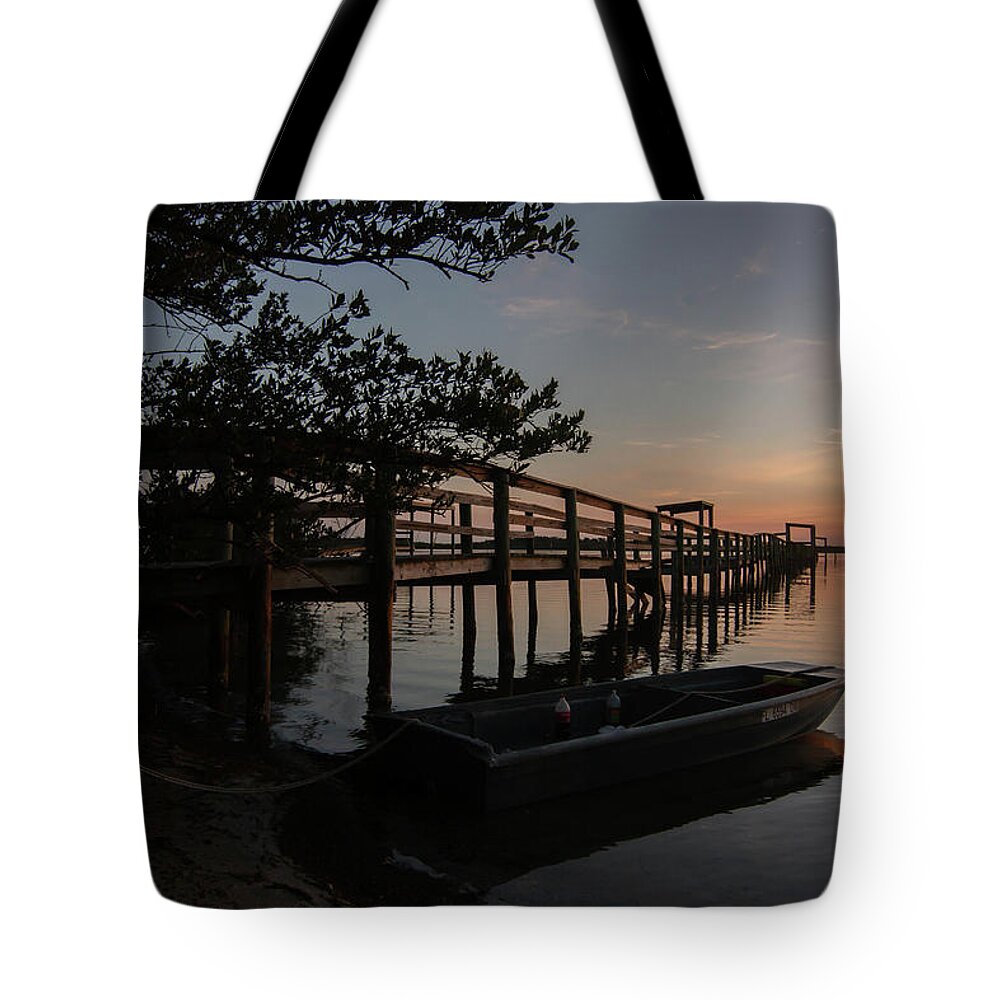 Morning Tote Bag featuring the photograph Mornin' on the Indian River by Dorothy Cunningham