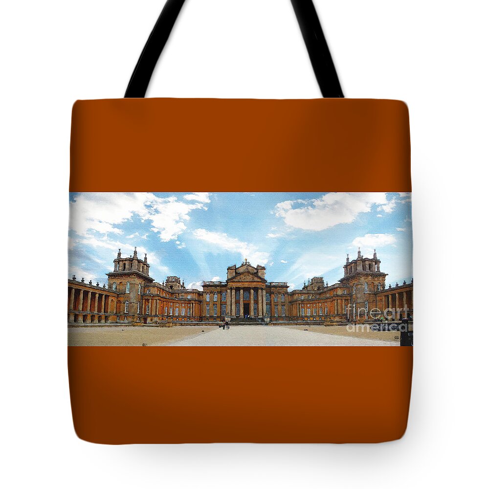 Blenheim Palace Tote Bag featuring the photograph Morning at Blenheim Palace by Brian Watt