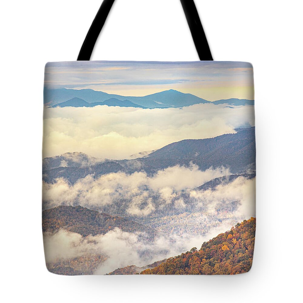 Maggie Valley Tote Bag featuring the photograph Morning In The Mountains by Jordan Hill