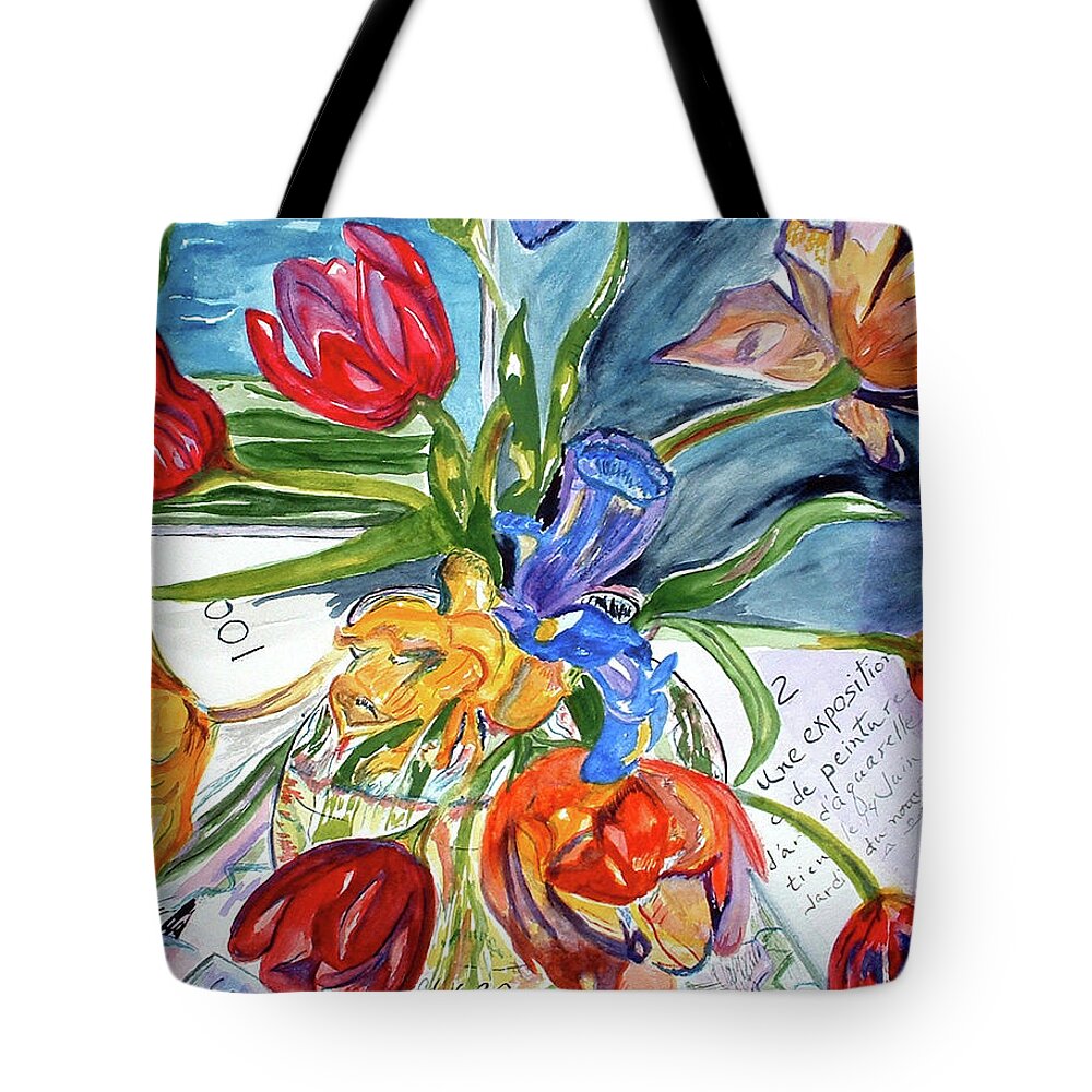 Morning Tote Bag featuring the painting Morning News by Genevieve Holland