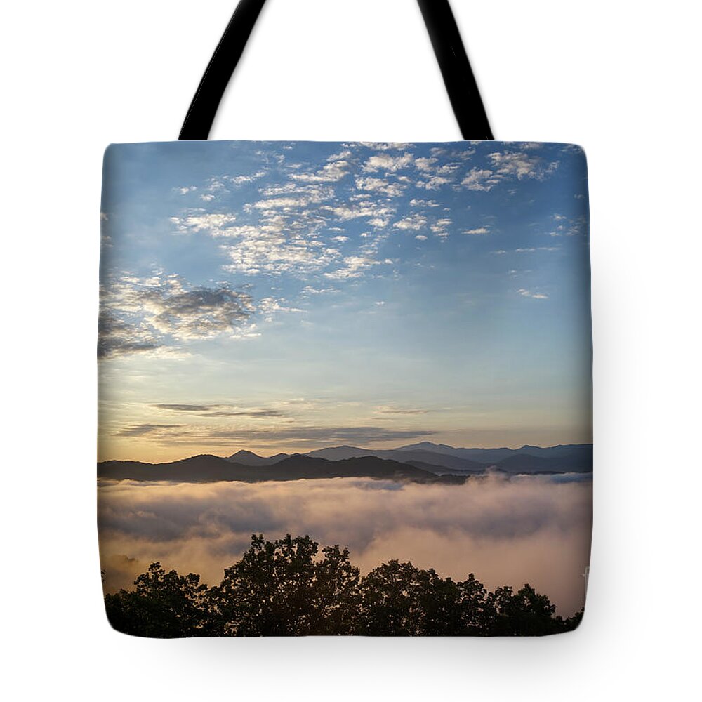 Tennessee Tote Bag featuring the photograph Morning on the Foothills Parkway 4 by Phil Perkins