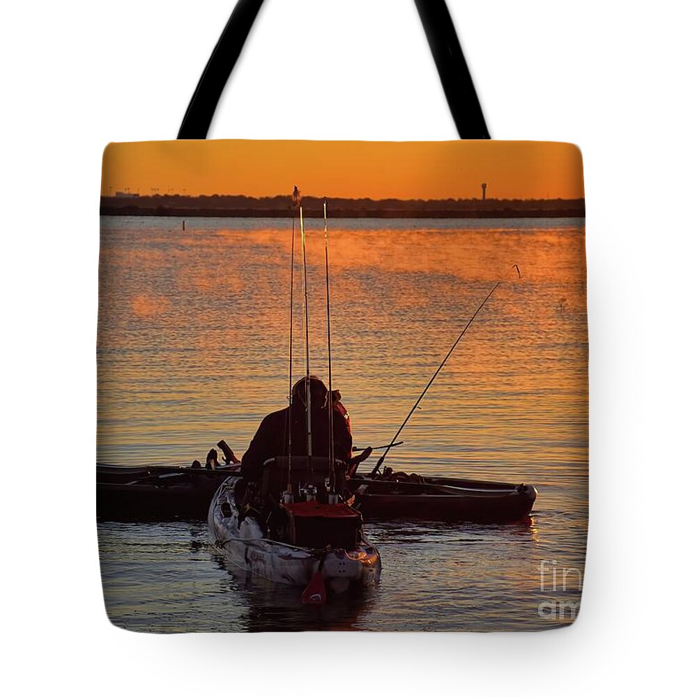 Landscape Tote Bag featuring the photograph Morning Steam by Diana Mary Sharpton