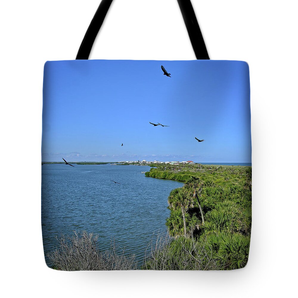 Lagoon Tote Bag featuring the photograph Mosquito Lagoon by George Taylor