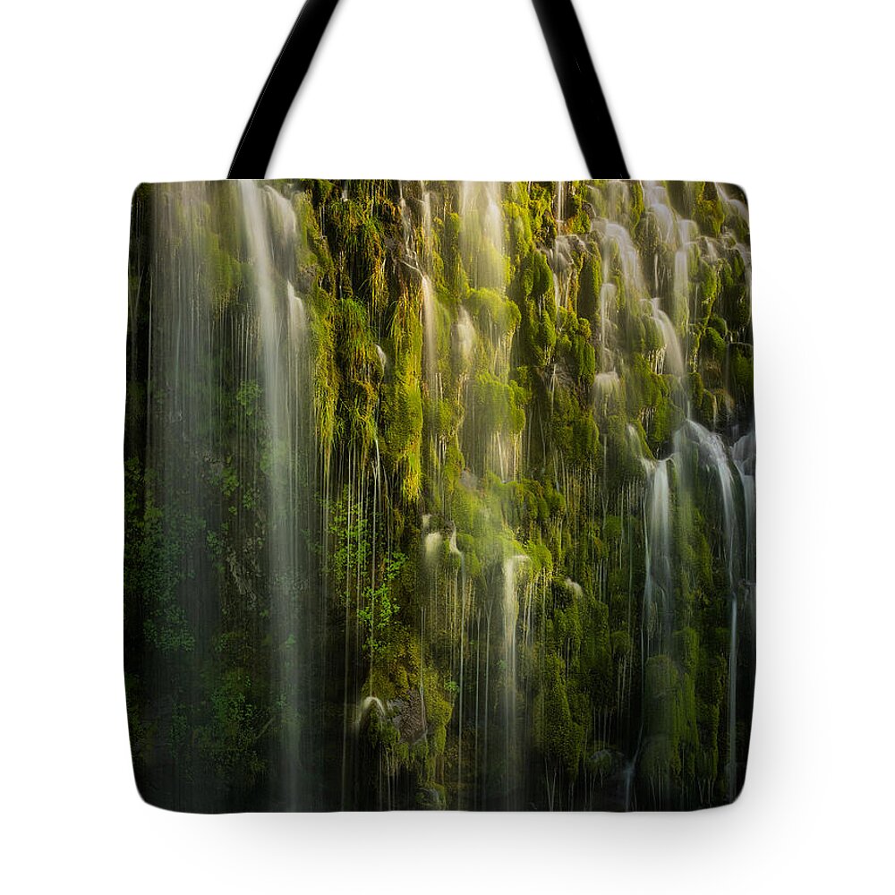 Moss Brae Falls Tote Bag featuring the photograph Mossbrae Falls by Peter Boehringer