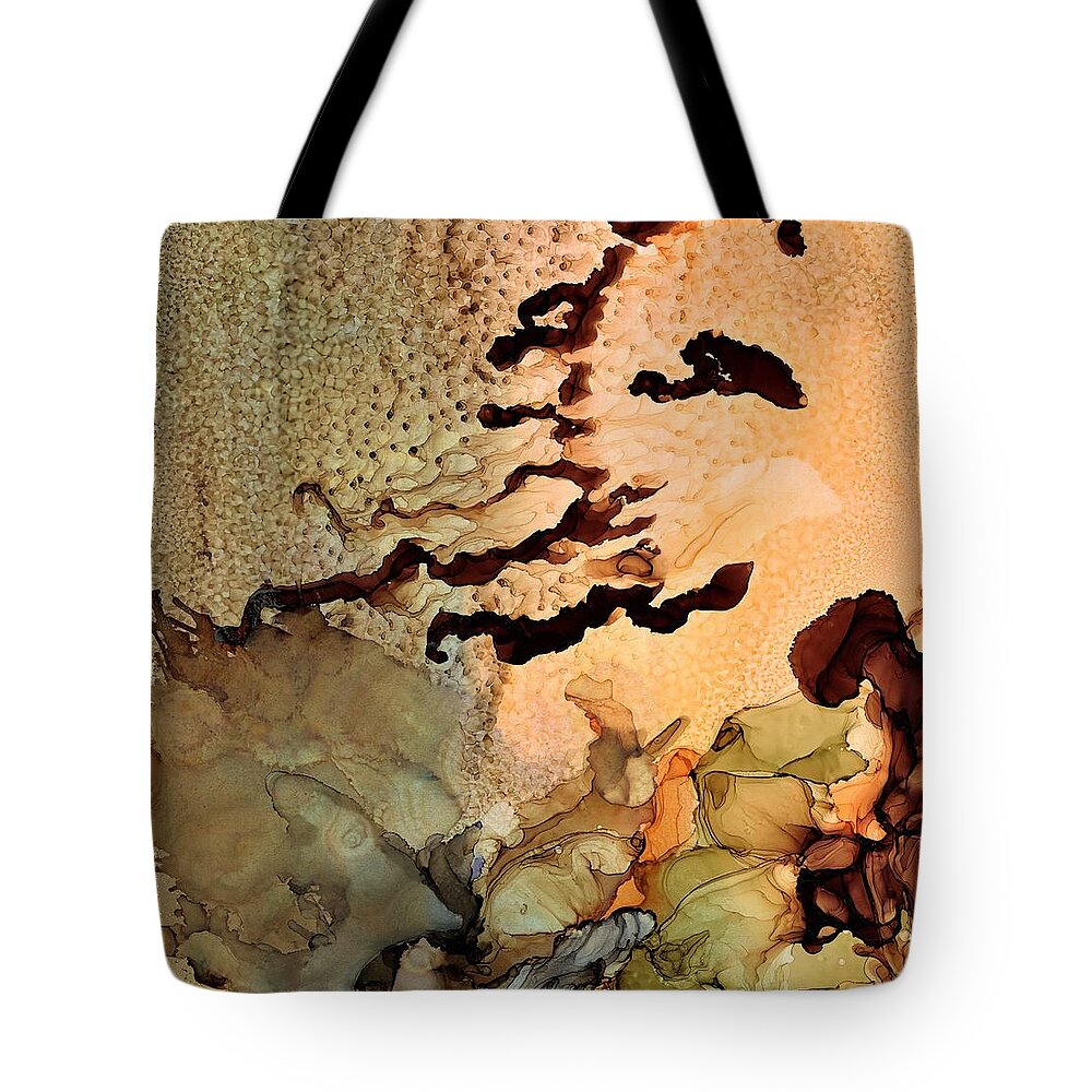 Fantasy Tote Bag featuring the painting Mother Nature by Angela Marinari