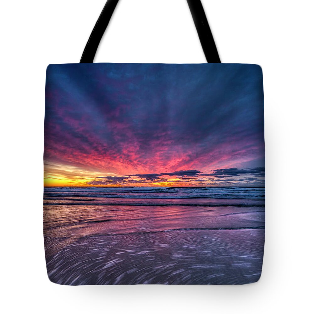 Sunrise Tote Bag featuring the photograph Mother Natures Gift by Penny Polakoff