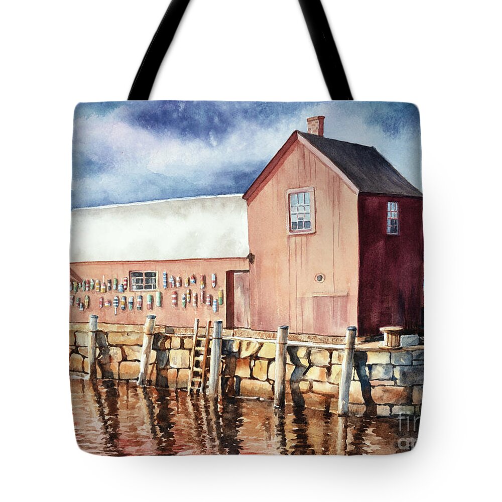 Motif No. 1 Again Tote Bag featuring the painting Motif No. 1 Again by Michelle Constantine