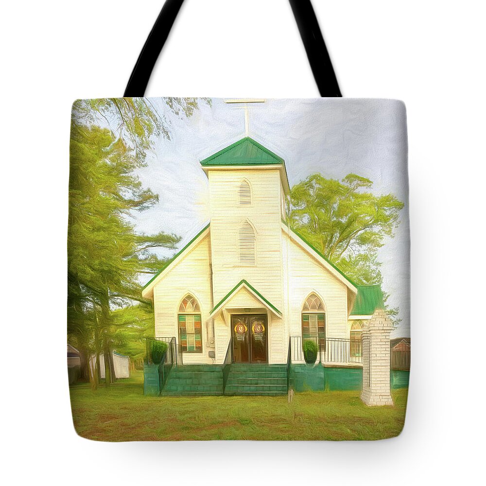 Wilmington Tote Bag featuring the photograph Mount Pilgrim Painted by John Kirkland