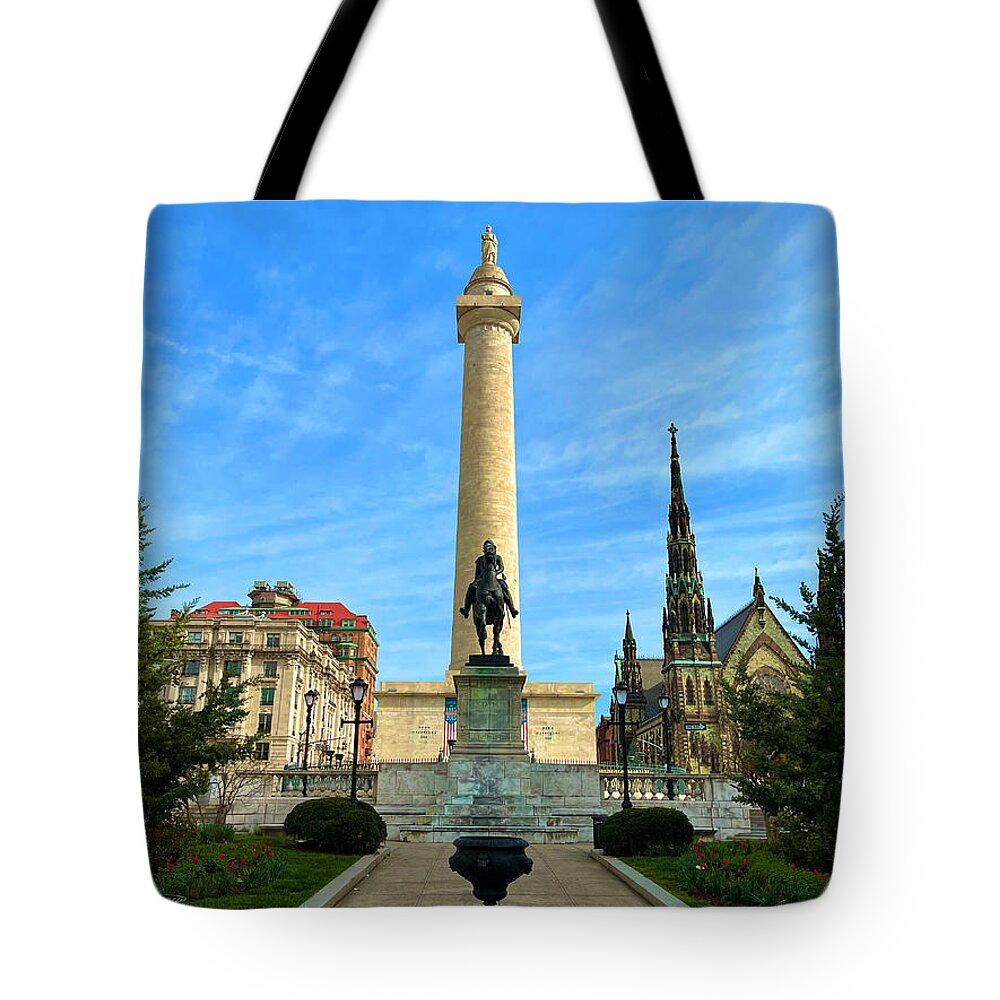 Monument Tote Bag featuring the photograph Mount Vernon by Chris Montcalmo