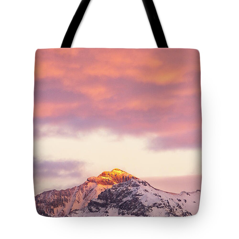 Mountain Tote Bag featuring the photograph Mountain Beacon by Denise Bush
