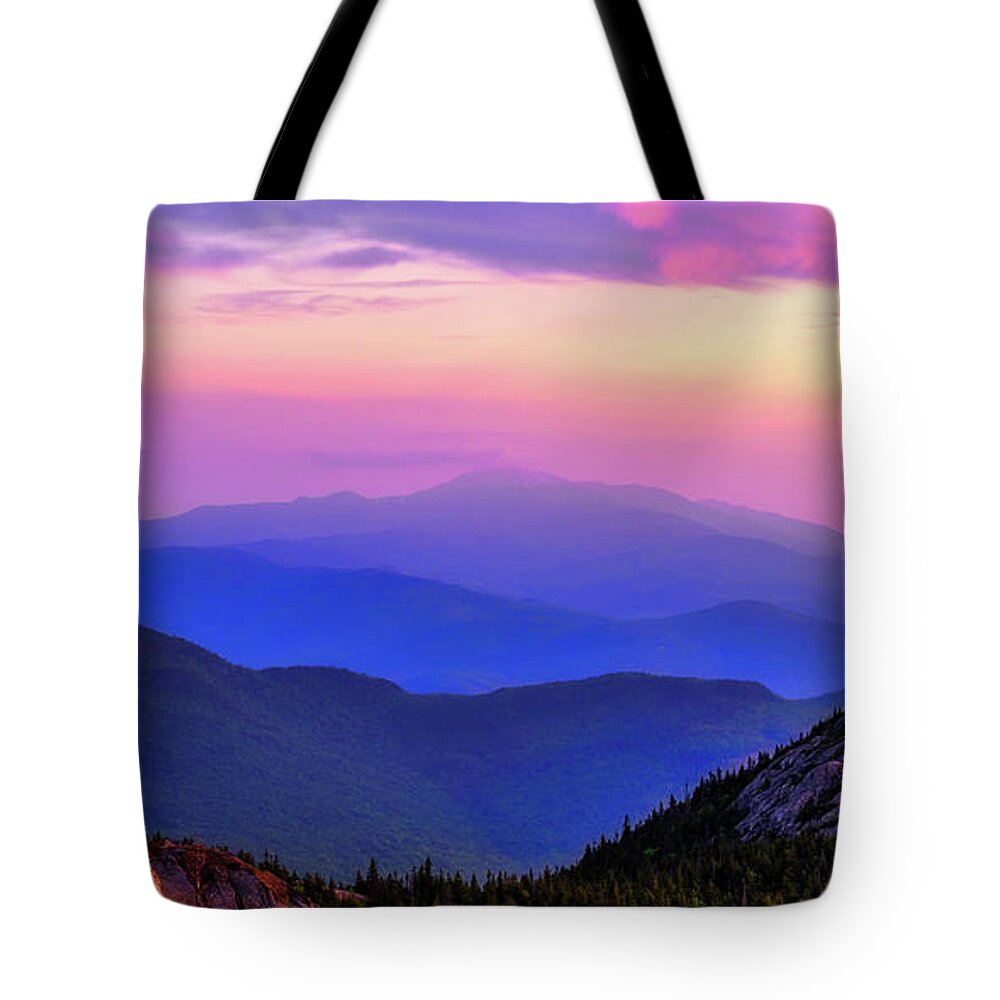 Mountains Pastel Tote Bag by Jeff Sinon - Pixels