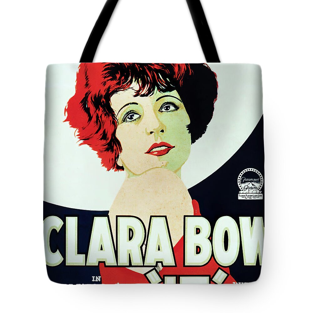 It Tote Bag featuring the mixed media Movie poster for ''It'', with Clara Bow, 1927 by Movie World Posters