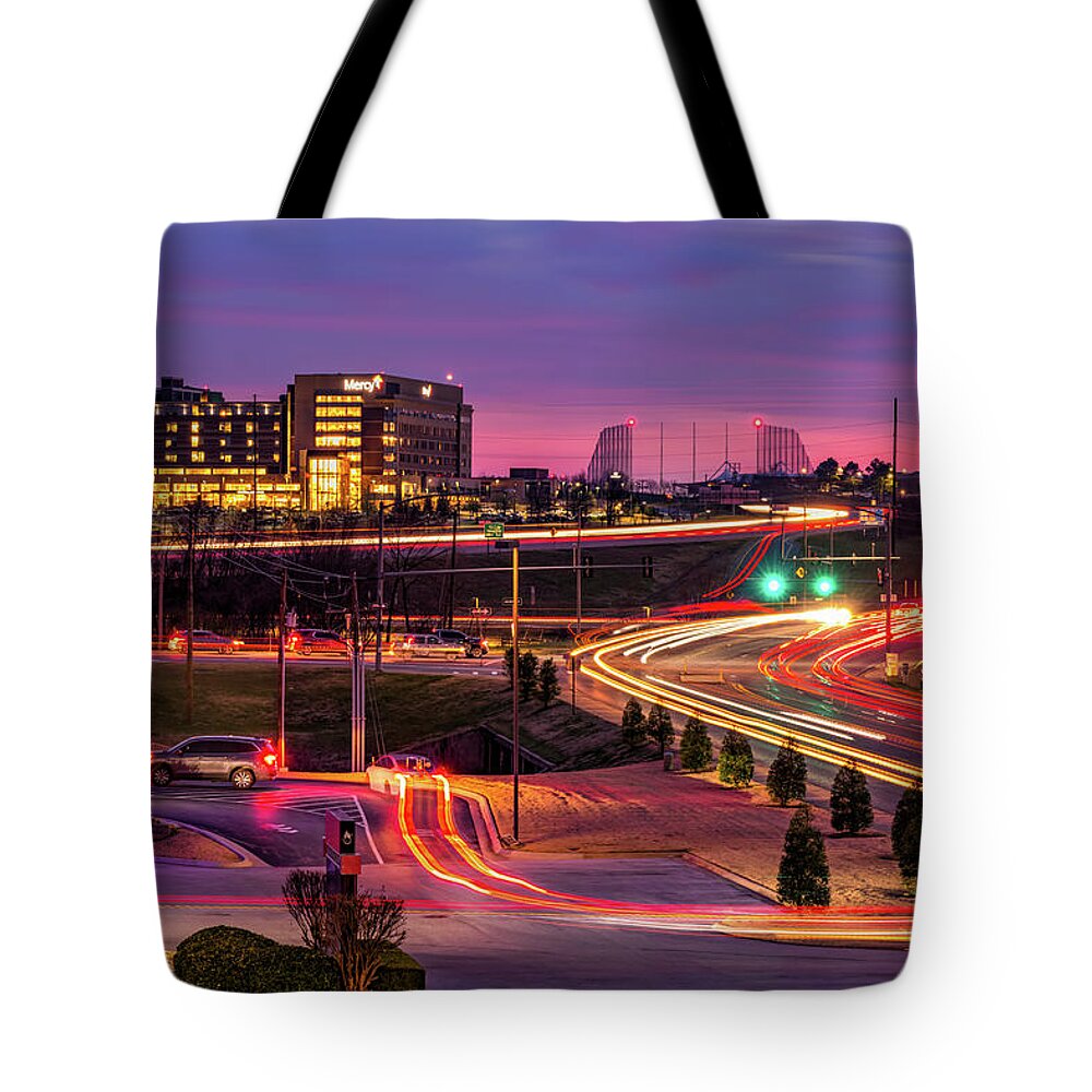 Northwest Arkansas Tote Bag featuring the photograph Moving All Around Rogers - Northwest Arkansas by Gregory Ballos