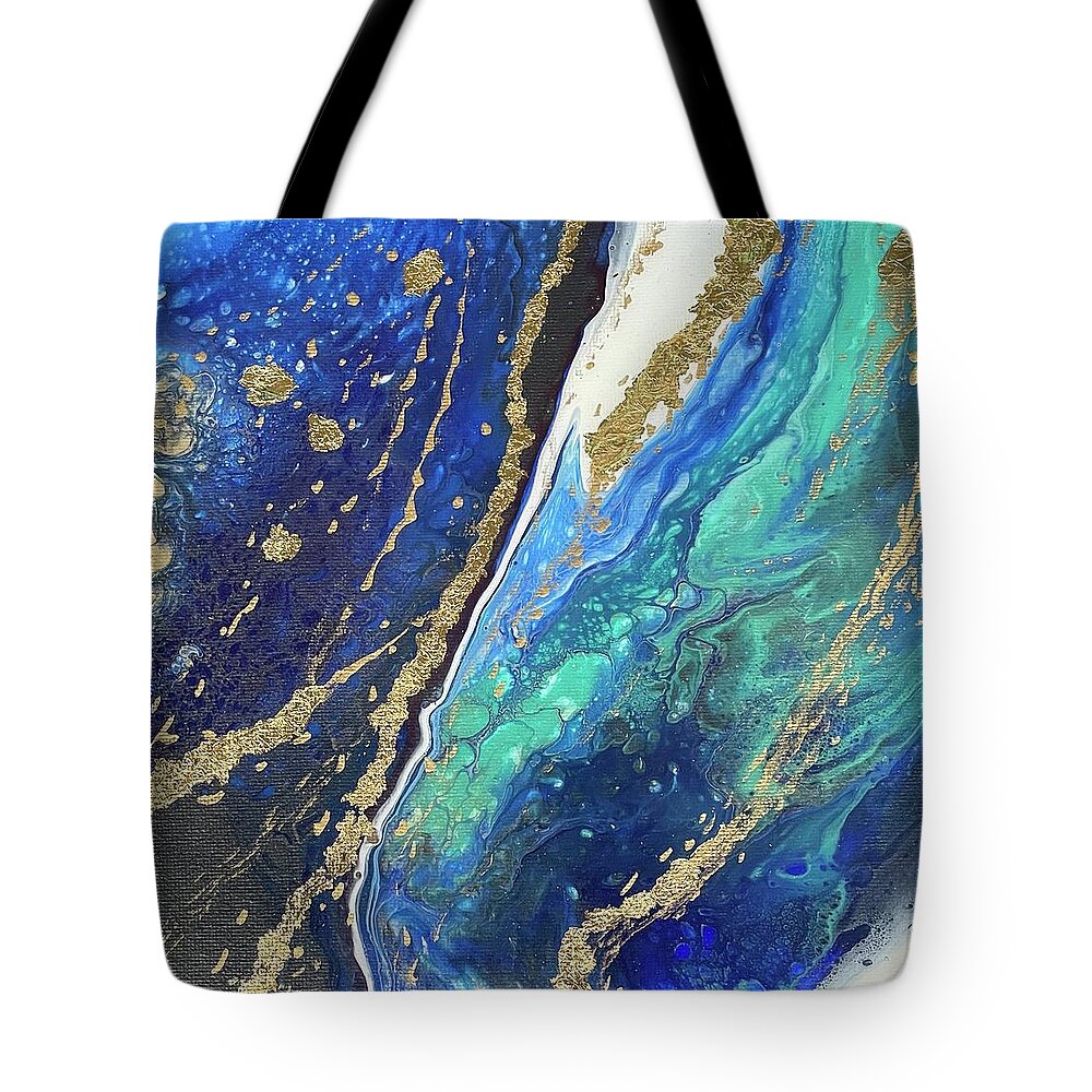 Multiverse Tote Bag featuring the painting Multiverse by Nicole DiCicco