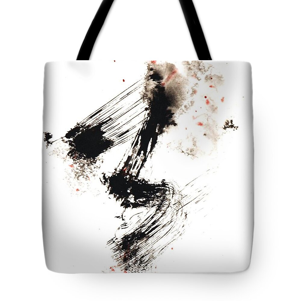 Mushin Tote Bag featuring the painting Mushin - No MInd- #12 by Dick Richards