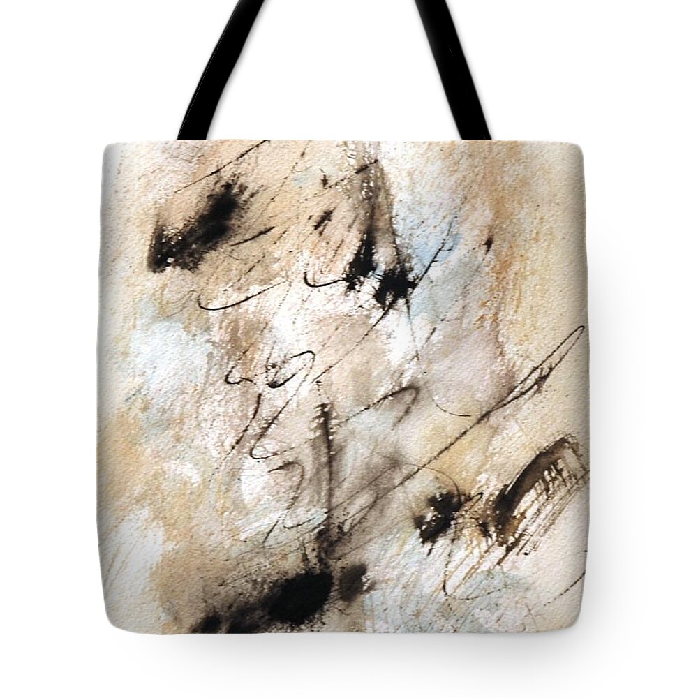 Mushin Tote Bag featuring the painting Mushin -No MInd- #2 by Dick Richards
