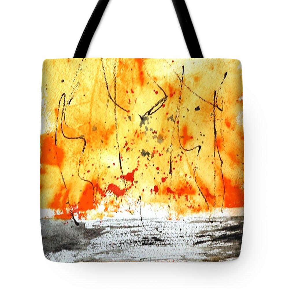 Mushin Tote Bag featuring the painting Mushin -No MInd- #22 by Dick Richards