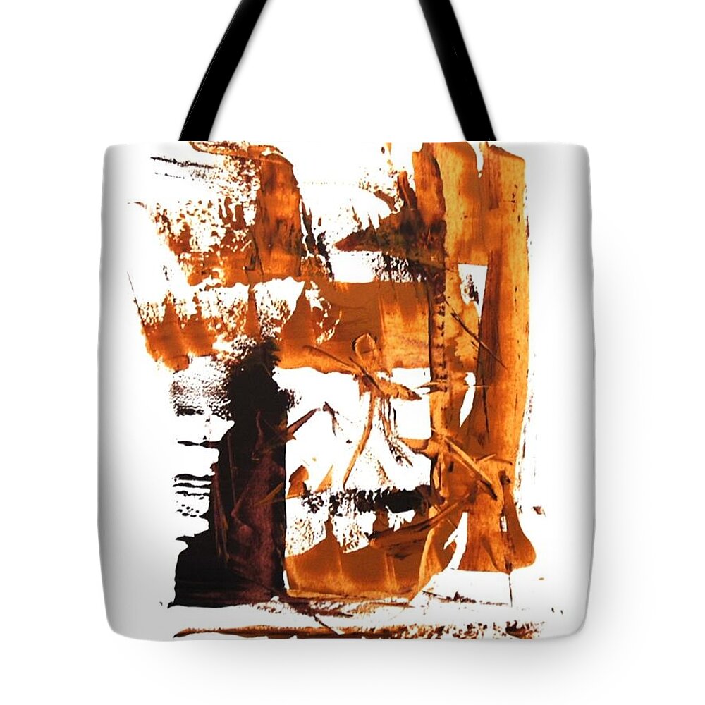 Mushin Tote Bag featuring the painting Mushin - No MInd - #4 by Dick Richards