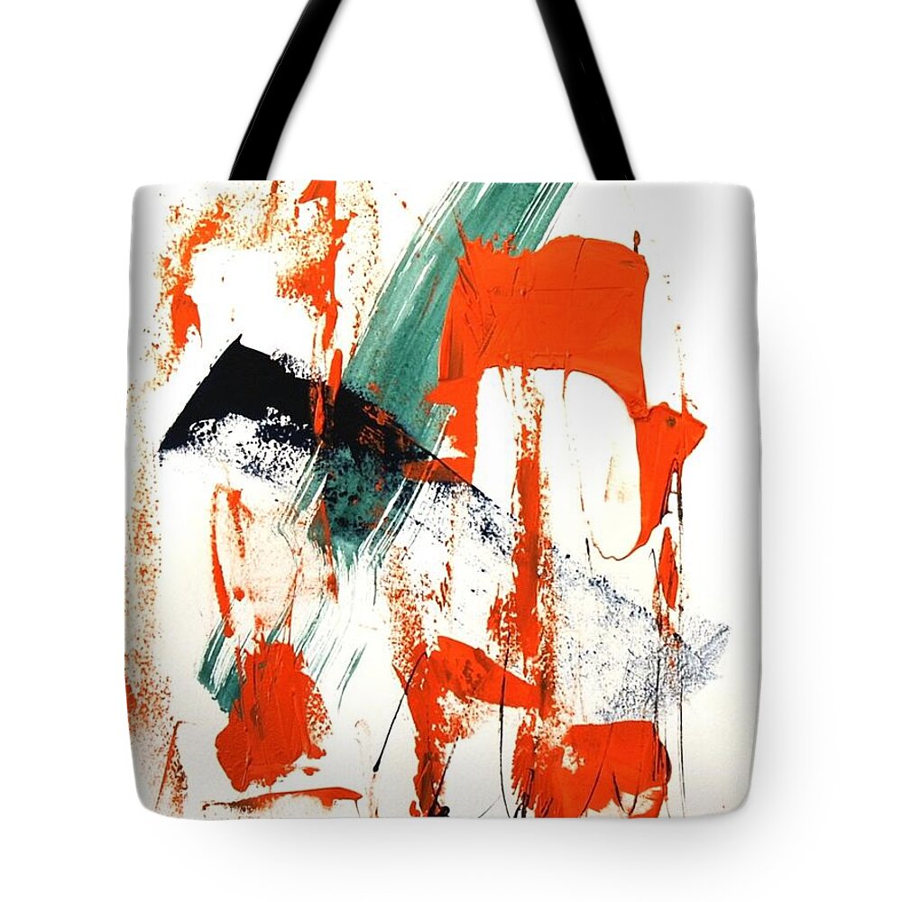 Mushin Tote Bag featuring the painting Mushin - No MInd - #7 by Dick Richards