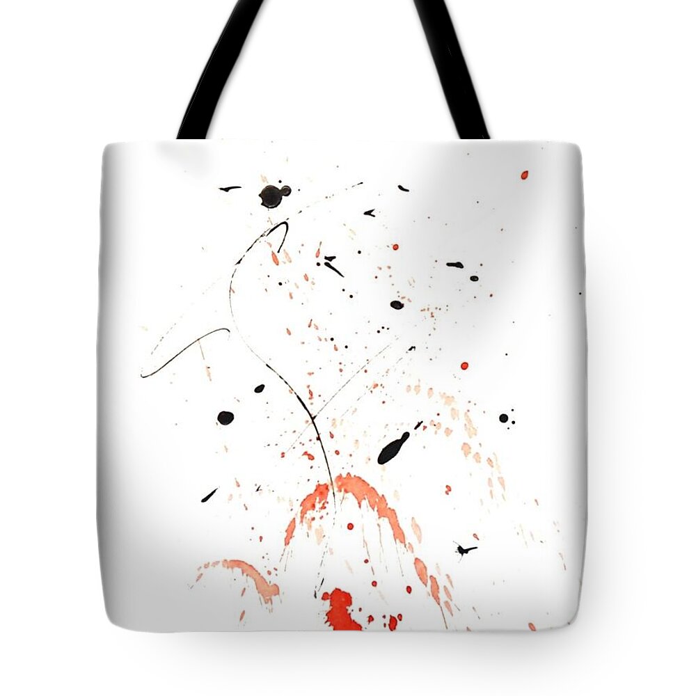 Mushin Tote Bag featuring the painting Mushin - No MInd - #8 by Dick Richards