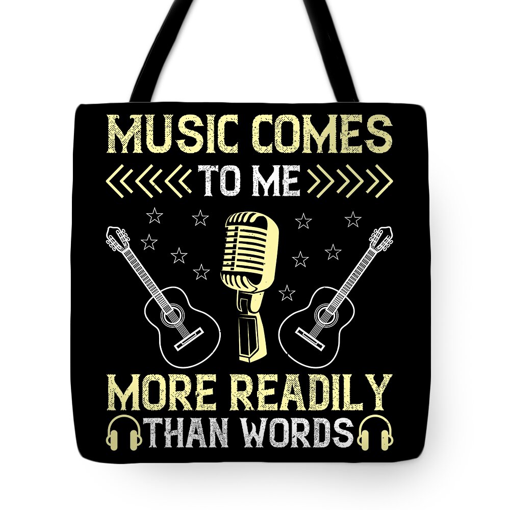 Lover Tote Bag featuring the digital art Music comes to me more readily than words by Jacob Zelazny