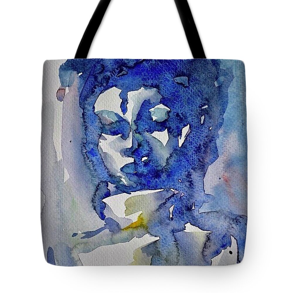  Tote Bag featuring the painting Musician by Mikyong Rodgers